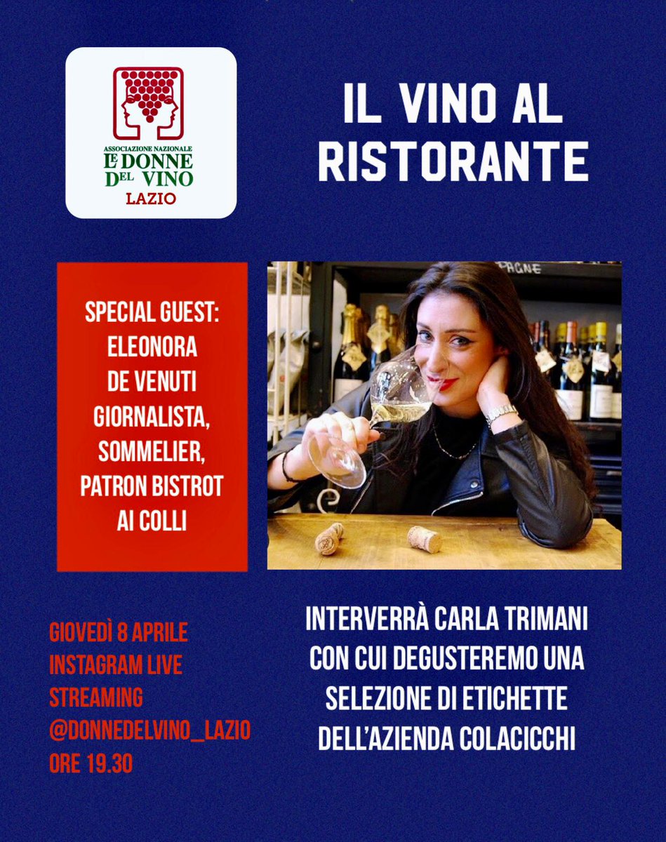 CarlaTrimani's tweet photo. Stasera allebl 19.30, se vi va sintonizzatevi!
@Manuzennaro @FTrimani @donnedelvino https://t.co/MOVQR31JoJ