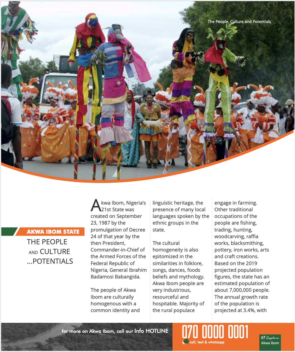aksgovt's tweet photo. Explore Akwa Ibom!

👉🏿 Akwa Ibom: An Investment Destination
👉🏿 People, Arts and Culture

Click the link to see all. 

https://t.co/59138DlgpQ

#CompletionAgenda https://t.co/uzzR7qcMF9