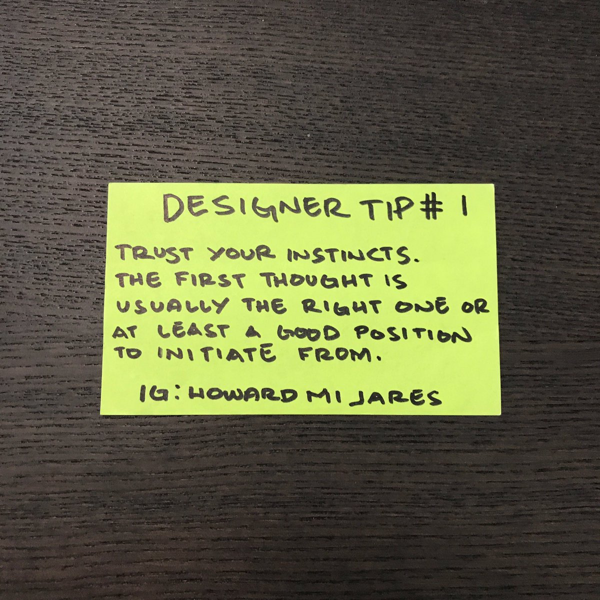 howardmijaresII's tweet photo. This restart story is ours ... Designer Tip 1

“Trust your instincts. The first thought is usually the right one or at least a good position to initiate from.” 🙏🏼☯️💯🌊🤙🏽

#covid_19 #restart #designer #lifetips #motivation #starttoday #inspiration #advice #reset https://t.co/cdCE0dURW8