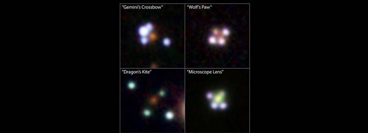 Sam6869's tweet image. Seeing Quadruple keckobservatory.org/quasar-quads #BuildTMT #Hawaii #WeSupportTMT #ImuaTMT #TMT #Maunakea #HINews #HNN #astronomy #science #NASA #JPL #Caltech #quasars #UH #HIGov #HILeg #KeckTelescopes #KeckObservatory /1