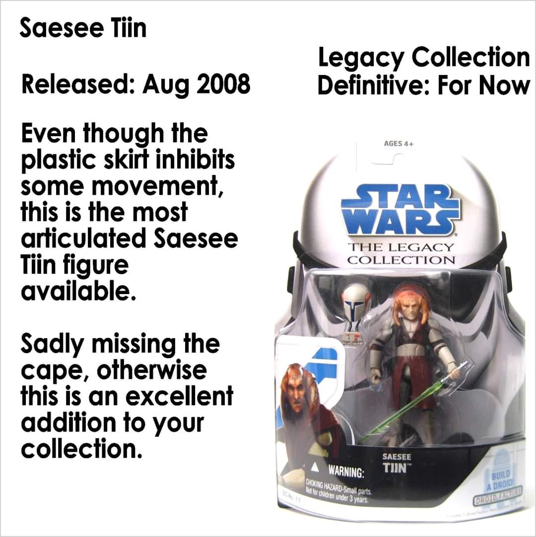 ToysJedi's tweet photo. #ActionFigureOfTheDay #SaeseeTiin from #LegacyCollection line. Even though the plastic skirt inhibits some movement, this is the most articulated Saesee Tiin figure available. Sadly missing the cape, otherwise this is an excellent addition to your collection. #DefinitiveForNow https://t.co/78aLMOsnTA