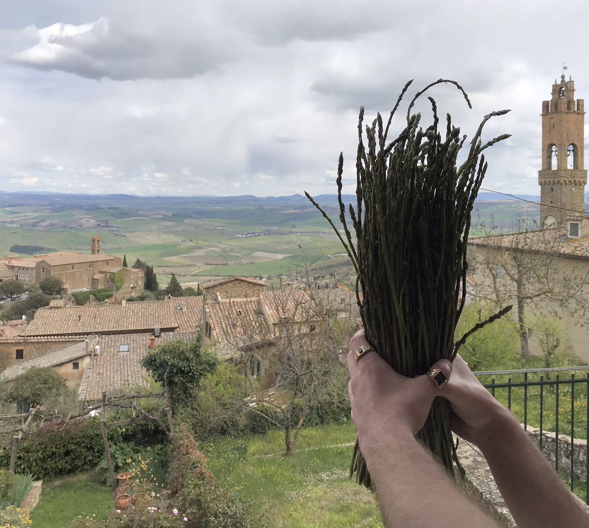 WineNewsIt's tweet photo. Aspettando di poter tornare a #viaggiare nell’#Italia del #cibo e del #vino e raccontare “dal vero” i loro #territori, i #sapori di #primavera dalla #campagna sono arrivati a WineNews con un mazzo di #asparagiselvatici appena colti (da #TrattoriaIlPozzo #Montalcino) (ar) https://t.co/Y2svt9dJnK