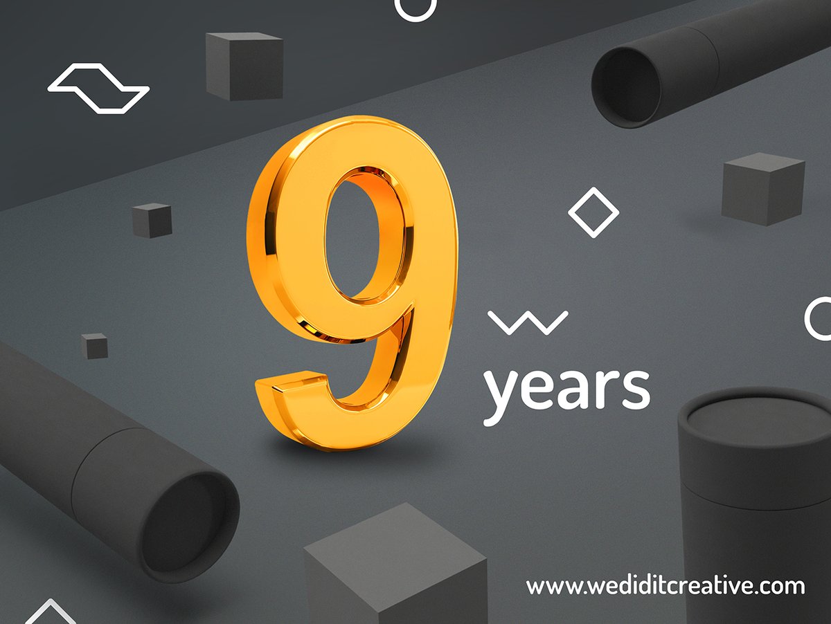 Wedidit Creative celebrates 9 years!
It is an immensely proud moment for Wedidit Creative as we celebrate our 9th anniversary as a business and delivering winning bids. #happybirthday #winningtogether #bespoke #bids