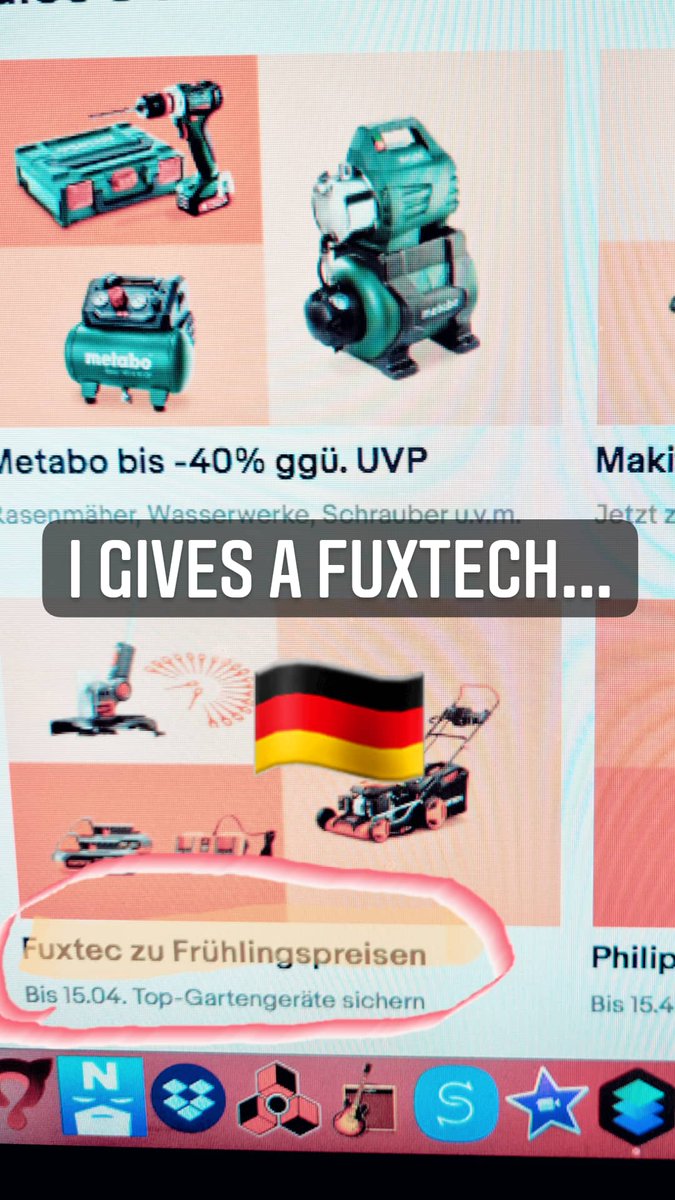 BrainSt0rm's tweet image. Who can? FUXTEC can! 🤣 #lifeingermany #expatinsiders  @mywifeisgerman