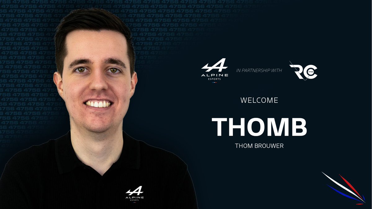 TheTHOMB's tweet photo. Today, my dream becomes a reality. I am immensely proud to announce I am the official Ambassador of @AlpineF1Team Esports for the 2021 F1 Esports season.

Incredibly excited to continue sharing my passion for F1 through my content together with @raceclutch, allez! https://t.co/ngEsVJwD0w