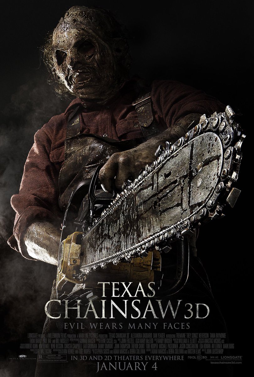 98. TEXAS CHAINSAW 3D (2013)One of the more fun entries in the TCM franchise. A direct sequel to the original, which expands on the story in a fun way.It also stars Alexandra Daddario which is of course a plus. Underrated fun in a great franchise. #Horror365