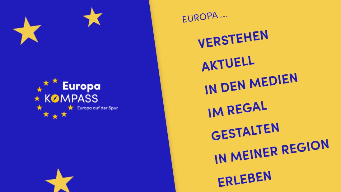 Talbeteiligung's tweet photo. Auf der Suche nach Inhalten &amp; Infos zu Europa? 
Beim #Europakompass wirst du fündig! U.a. werden interessante Websites, Podcasts, Ausschreibungen und Infos zu Beteiligungsmöglichkeiten auf der europäischen Ebene dort gebündelt:➡️https://t.co/GpZghM68N4
@lauter_hannes @EDLeipzig https://t.co/FHMGzvuwxG