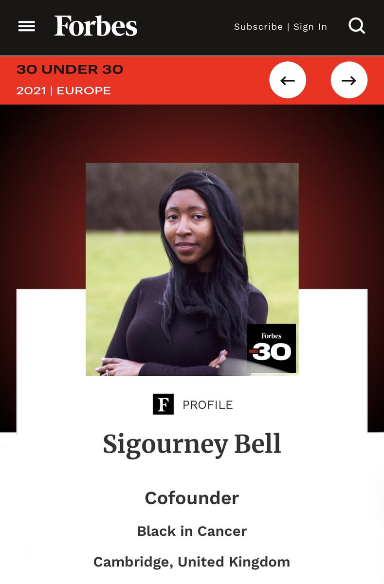 siggs28's tweet photo. I am so honoured and grateful to have woken up to this news! Somehow I’m #ForbesUnder30! https://t.co/n5sMcXq4M1