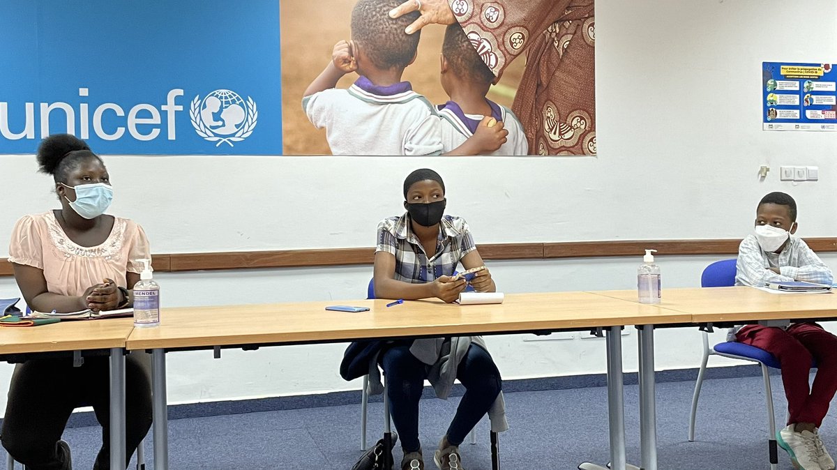 La Représentante <a href="/UNICEF_Benin/">UNICEF Benin</a> <a href="/MahondeDjanabou/">Djanabou Mahonde</a> a rencontré ce matin 5️⃣ enfants, membres de l’Association Nationale des Conseils d’Enfants 🇧🇯. Ils ont plaidé pour:

🔸 plus de sensibilisation auprès des parents contre les violences
🔸 le respect des droits de TOUS les enfants
