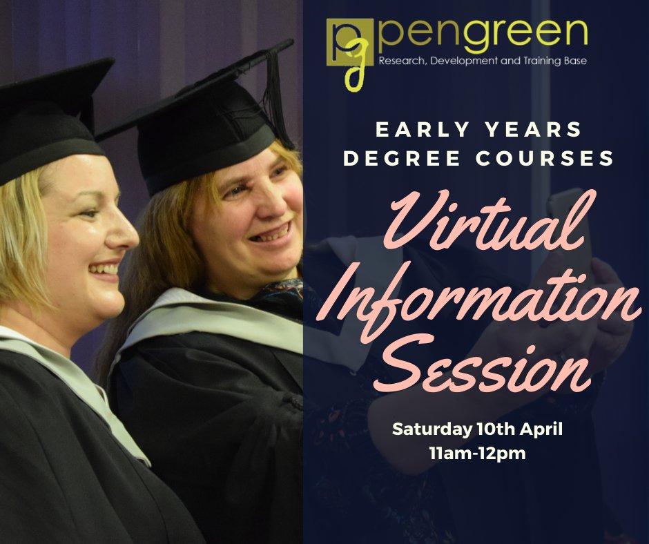 Join us on Saturday for our Virtual Degree Information Session! 

11am - 12pm.

Register your place here pengreen.org/event/virtual-…