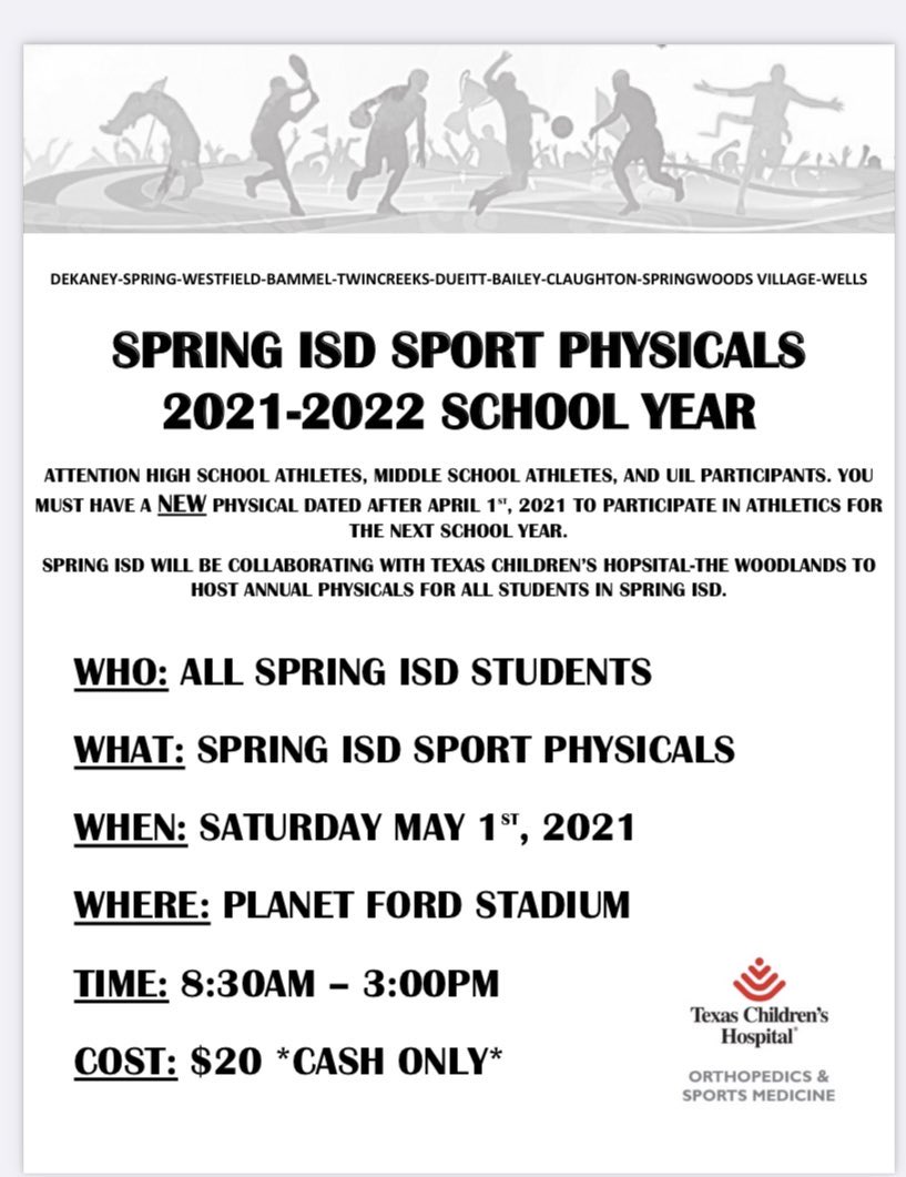 Don’t wait until August to get your physical!
