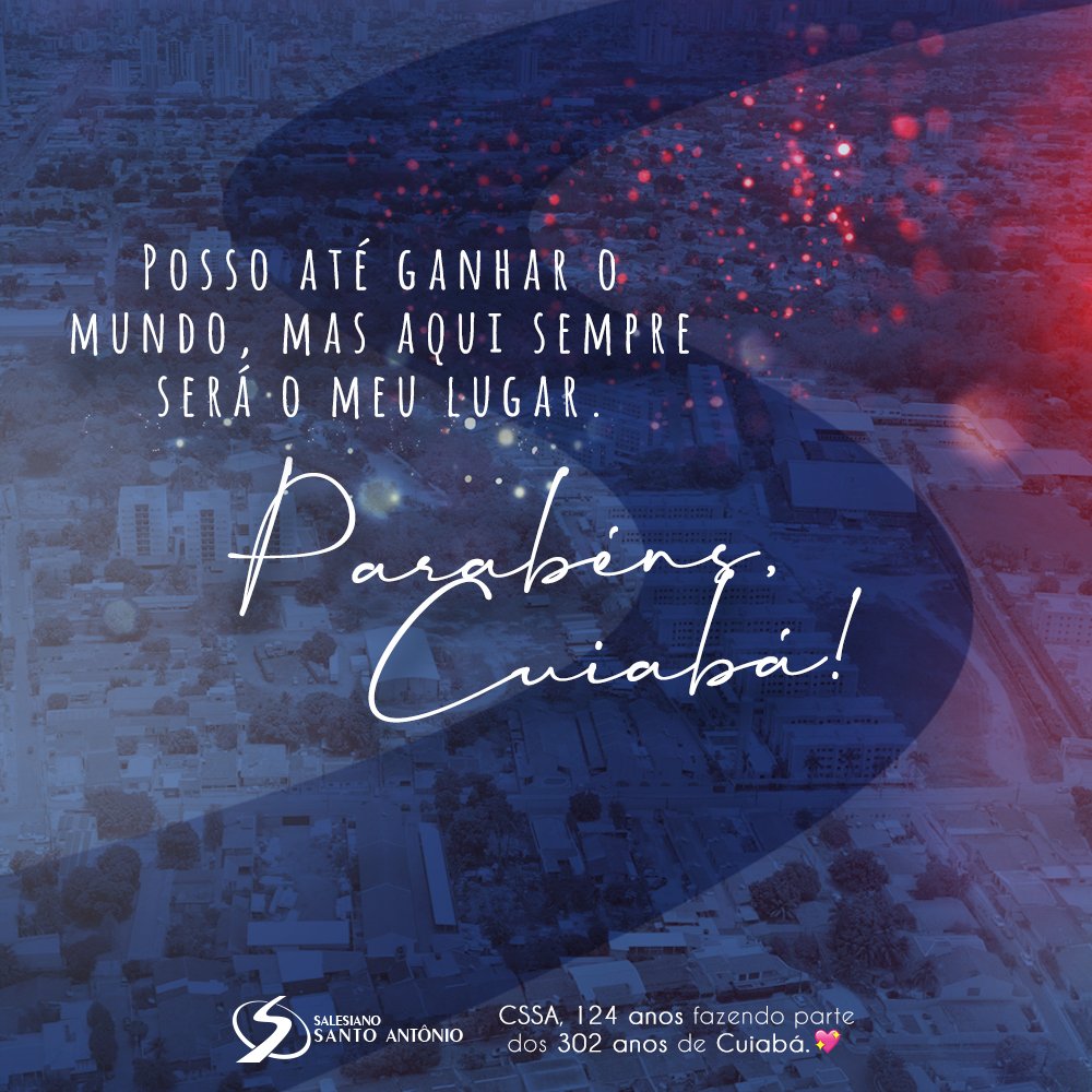 salesiano_cssa's tweet photo. O Colégio Salesiano Santo Antônio se orgulha em fazer parte dessa história inspiradora. Parabéns Cuiabá pelos seus 302 anos! ❤💙🎂👏
#cssa #salesiano #matriculasabertas #escola #cuiaba #coxipo #santoantonio #sisu #enem #cuiaba302 #parabenscuiaba https://t.co/qpP9yGMamI