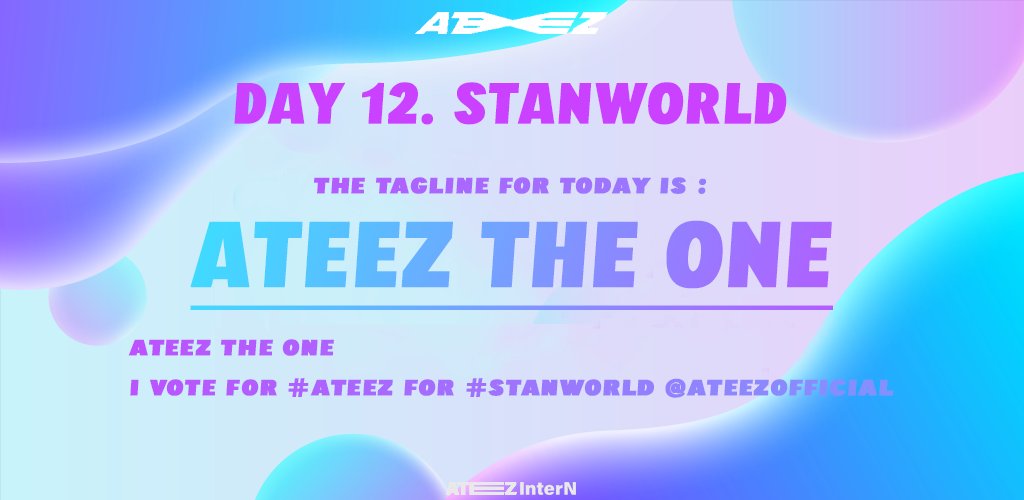 [📢] STAN WORLD A new day, a new tagline! Can we get to 500 replies ATINY? Reply with ATEEZ THE ONE #StanWorld #ATEEZ #에이티즈 @ATEEZofficial