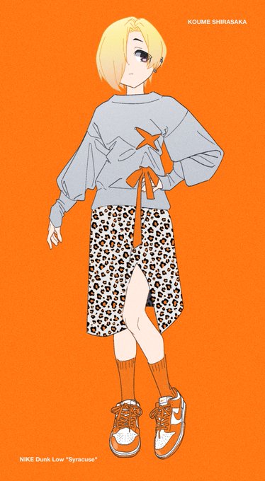 「orange theme skirt」 illustration images(Latest)