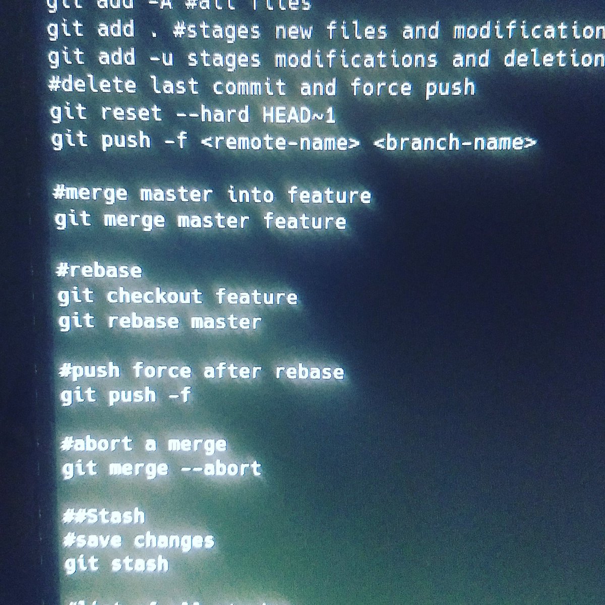 TheTechThinker1's tweet image. My personal git command list #git #github #gitcommands #techthinker #Java