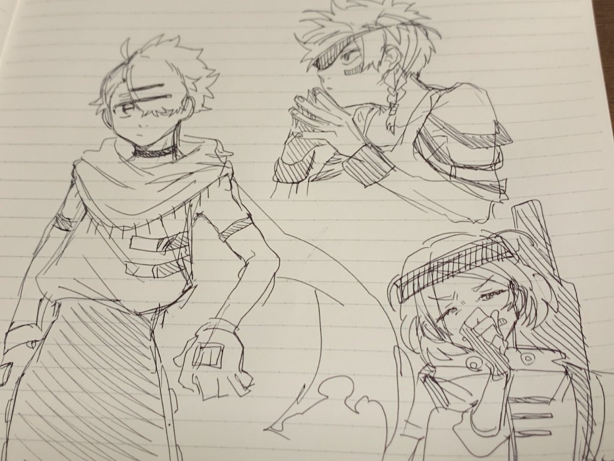 謎キャラデザ落書き 