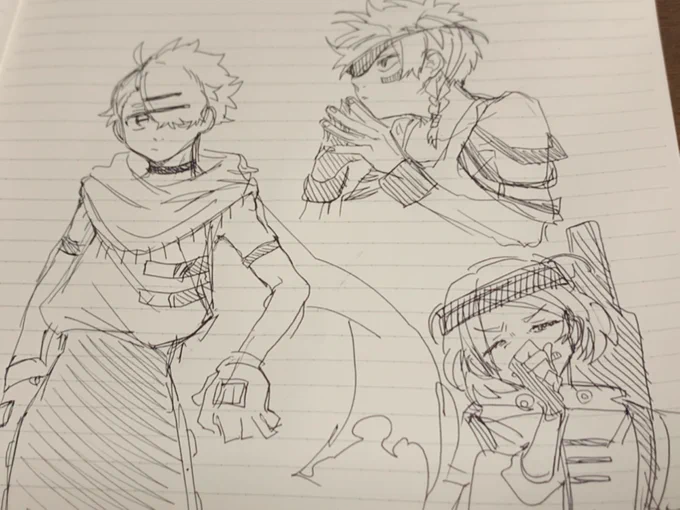 謎キャラデザ落書き 