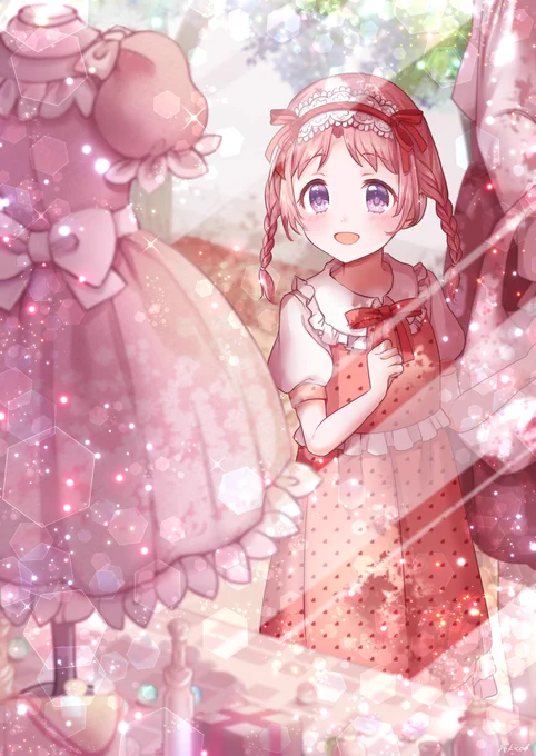 わぁ…!ミミの大好きなリボンと、フリルがい〜っぱいの素敵なドレス!
ミミもいつか着てみたいな〜♪
#デイリーミミちゃん 