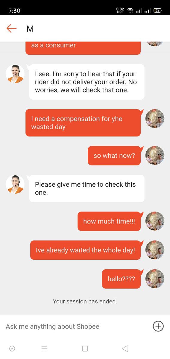 Wadeisfree's tweet photo. @ShopeePH And another one!!!! Your CS are so rude!!! No one should ever buy and sell to your olatform with this kind of CS!!! https://t.co/yVawvuEAhp