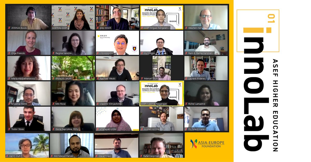asefedu's tweet image. #ASEFInnoLab rolling 
▶️ Week 3 - Topic - Governing #AI #Innovation #Ecosystems - loaded with exciting presentations &amp;amp; energetic discussions among participants - Thank you all for joining 🙏