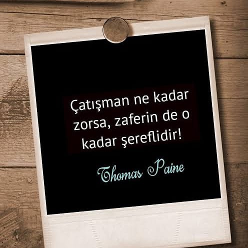 Mücadele etki zaferin tatlı olsun...