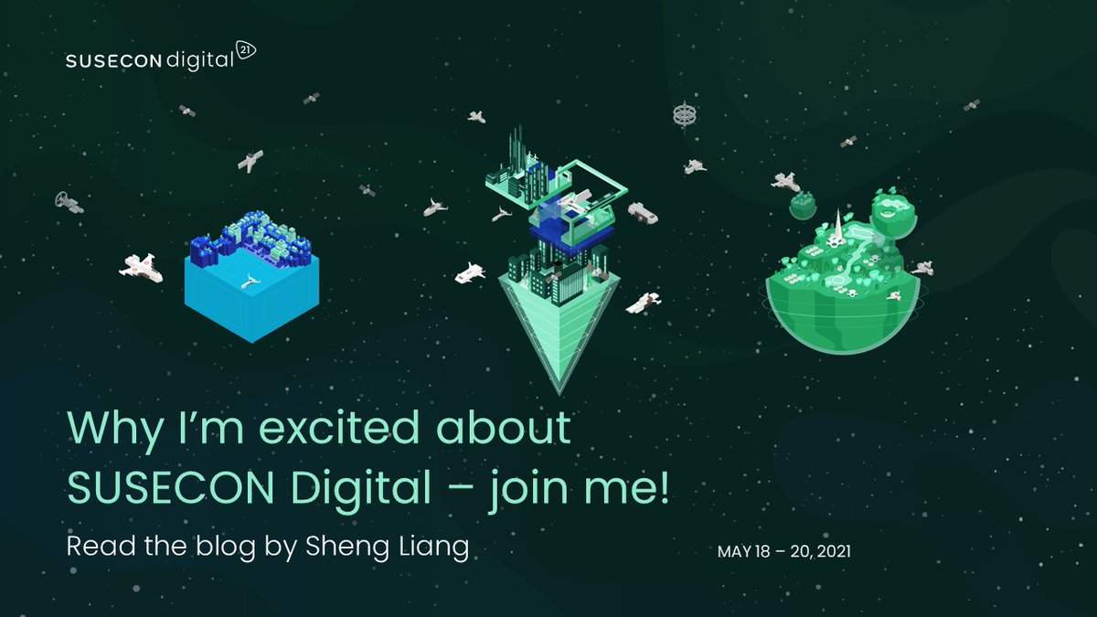 AllisonGreis's tweet photo. From attendee to keynoter, @shengliang shares his experience attending the last in person SUSECON in 2019 and a glimpse of what the combined @SUSE and @Rancher_Labs engineering organization will showcase at #SUSECON21. Read all the details here: https://t.co/6UiIqFuACS https://t.co/ZipUWsJ67N