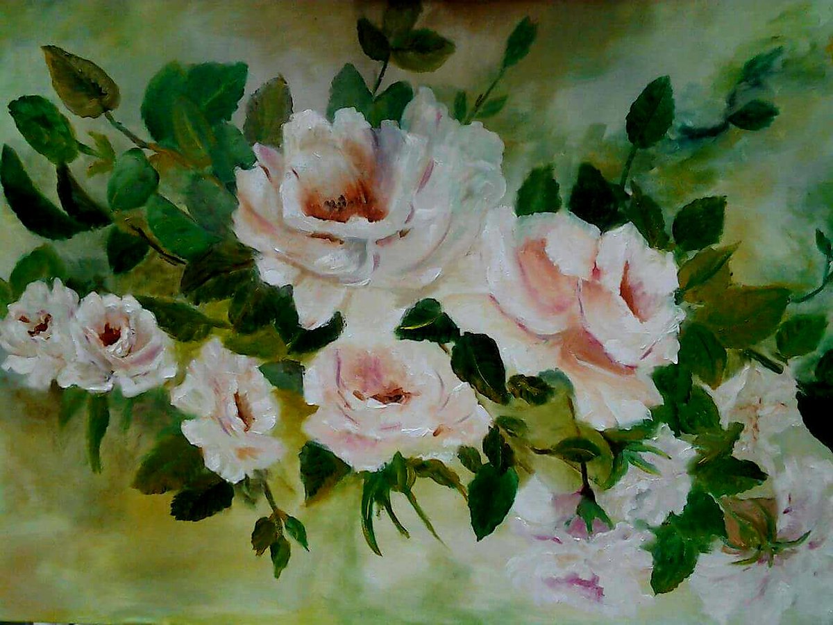 omm3z's tweet photo. زهوراتي ..

كـل الشبابيّك اللي تأملتيها .. أزهرتَ 🌷🌱.

من اعمالي زيتي  واكريلك على الكانفس ..
#إلهام_أبوطالب https://t.co/DyG3QKya1J