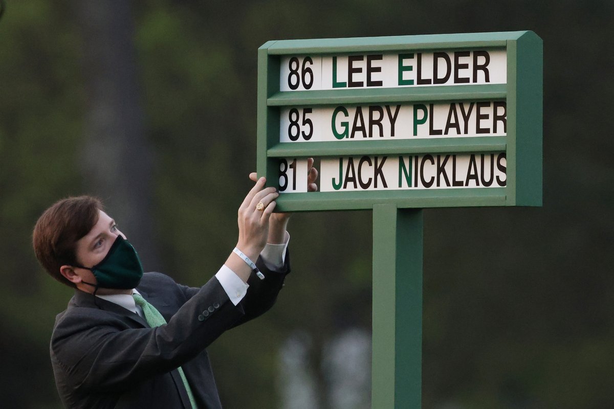 Salute, Lee Elder. What a moment! #themasters