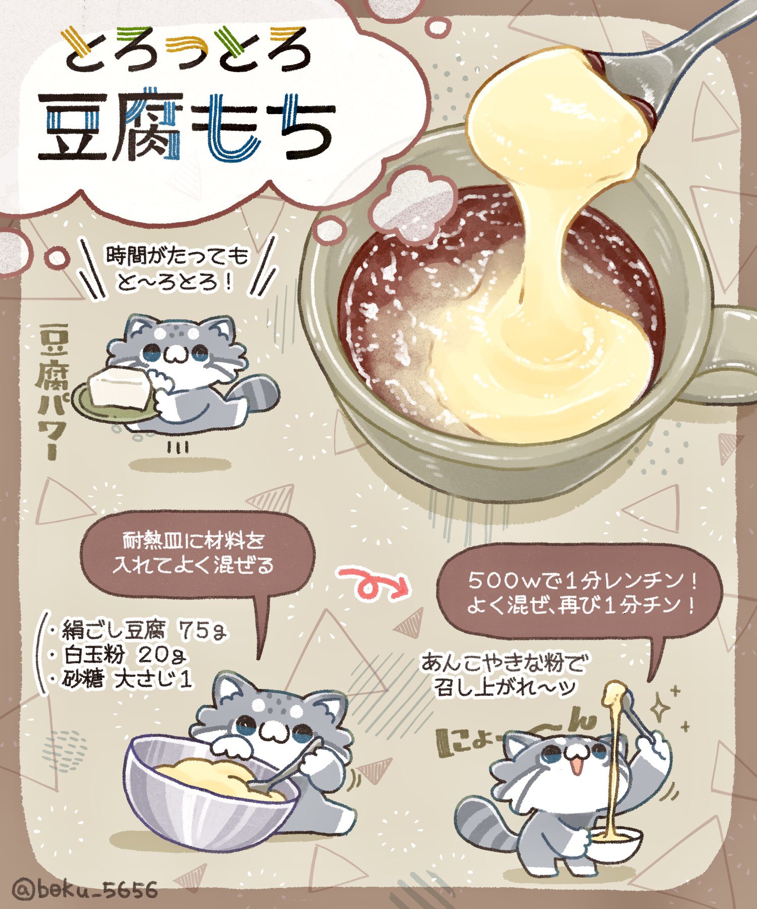 3分で完成 カロリーを粉砕する 絹豆腐のおもち風スイーツ が美味すぎる 笑うメディア クレイジー