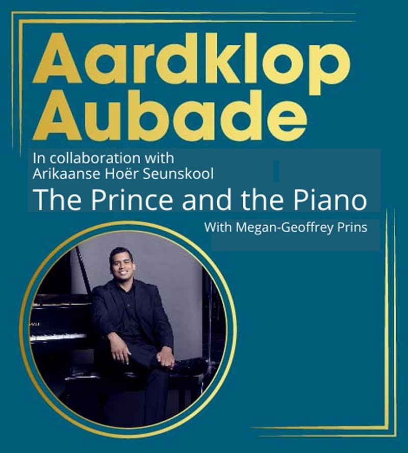 More Than Food Magazine (@morethanfoodmag) on Twitter photo The third #AardklopAubade classical music concert entitled the “Prince & the Piano” featuring internationally acclaimed concert pianist <a href="/megangprins/">Megan-Geoffrey Prins</a> presented in partnership with #Affies on 18 Apr.
Tickets R100 for learners R150 for pensioners & R180 for adults.
#Aardklop The third #AardklopAubade classical music concert entitled the “Prince & the Piano” featuring internationally acclaimed concert pianist <a href="/megangprins/">Megan-Geoffrey Prins</a> presented in partnership with #Affies on 18 Apr.
Tickets R100 for learners R150 for pensioners & R180 for adults.
#Aardklop