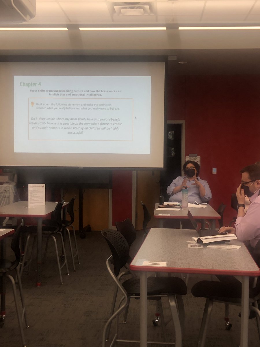 diversityGMS's tweet photo. GMS is committed to learning — so we can do better! Thank you @DrTMorris for leading our DLLs through a deep dive of Chapter 4 of @Ready4rigor Culturally Responsive Teaching &amp; the Brain! #OurHouseGMS https://t.co/ec3Oi85TVc