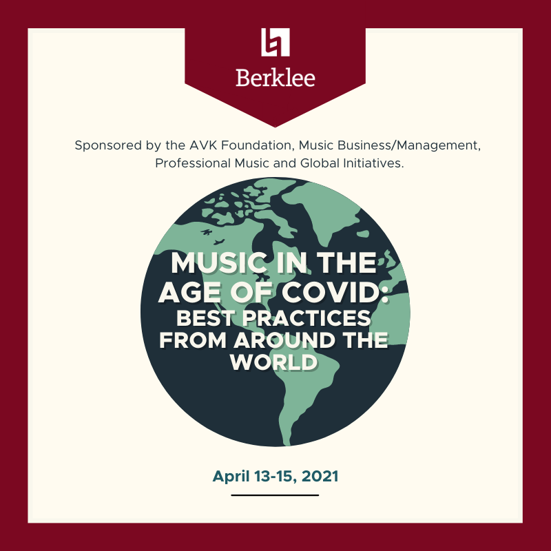 We’re proud to announce Music in the Age of COVID in partnership w/ the AVK Foundation! Join us for 3 days of discussions ft renowned musicians &amp; industry experts worldwide as they share tools &amp; strategies to make a living w/ your music in a pandemic! More info in our bio link!🌐