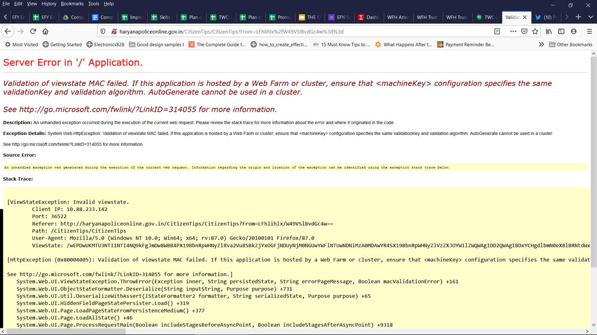 rahulefy's tweet photo. @PoliceInGurgaon: Online FIR system seems broken, got errors when we tried to file. Pls see screen shot below.

Tried to file FIR@police station (DLF Ph 2). They said, we've filed complaint, will investigate 1st &amp; then file FIR. Am confused, what comes 1st: FIR or investigation? https://t.co/nGAo1OGvnh