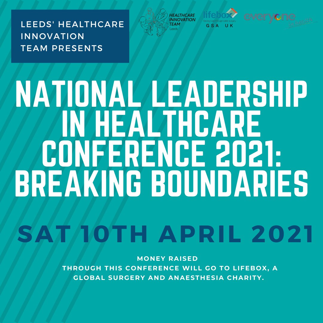 HIT_Leeds's tweet photo. Not got round to signing up? IT'S NOT TOO LATE! Get your ticket now and secure a place on our well-anticipated leadership conference! Set to be an inspiring day for future leaders in healthcare... #LeadersDefyBoundaries 🎟️ https://t.co/mBJjc2F2PL in aid of @lifeboxgsa 🌎 https://t.co/hKGc6ETNDM