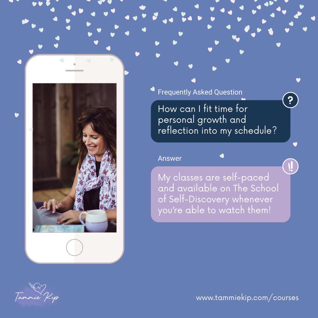 My #Masterclasses are pre-recorded #videos you can watch at your leisure! It’s self-paced #learning at its best! They’re waiting for you at The School of Self-Discovery &amp; are ready when you are! Check out tammiekip.com/courses to get started! #author #amreading #amwriting