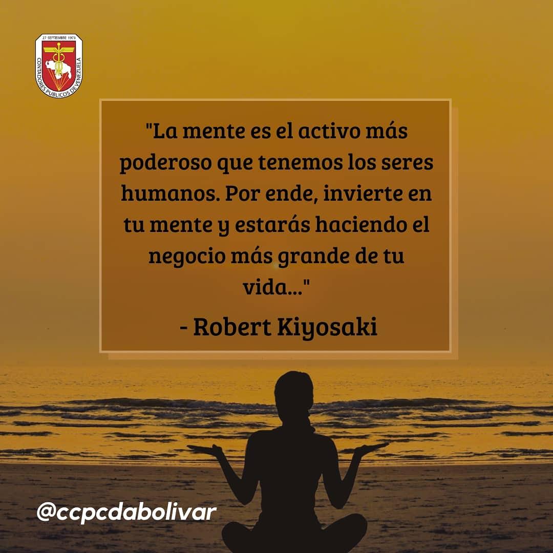ccpcdabolivar's tweet photo. "La mente es el activo más poderoso que tenemos los seres humanos. Por ende, invierte en tu mente y estarás haciendo el negocio más grande de tu vida.." Robert Kiyosaki https://t.co/JQF9sEvbtM