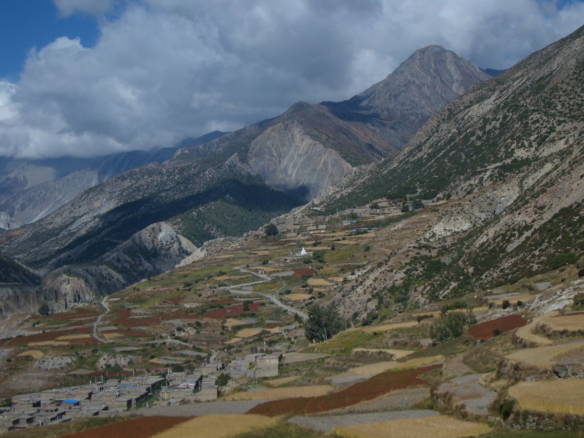 𝗚𝗹𝗶𝗺𝗽𝘀𝗲𝘀 𝗼𝗳 𝗠𝗮𝗻𝗮𝗻𝗴

Manang is an optimal place for trekkers on the Annapurna Circuit trek to rest and acclimatize. Trekkers on their way to Thorong la pass usually spend a day or two before continuing their trek. 

#Nepal #Annapurna #Travel