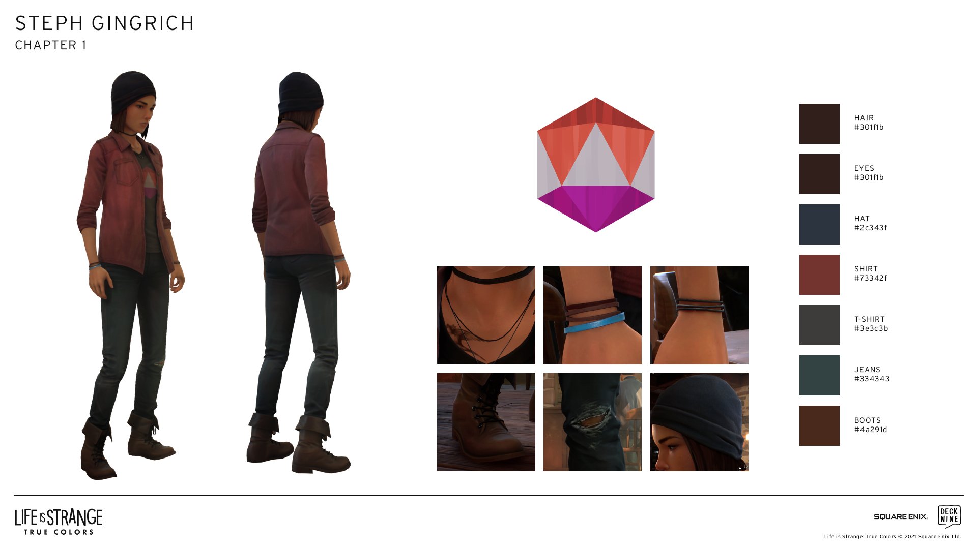 Life is Strange on X: Looking to cosplay as Alex, Steph, or Ryan from  #LifeisStrange #TrueColors? We have you covered with these official  reference sheets!  / X