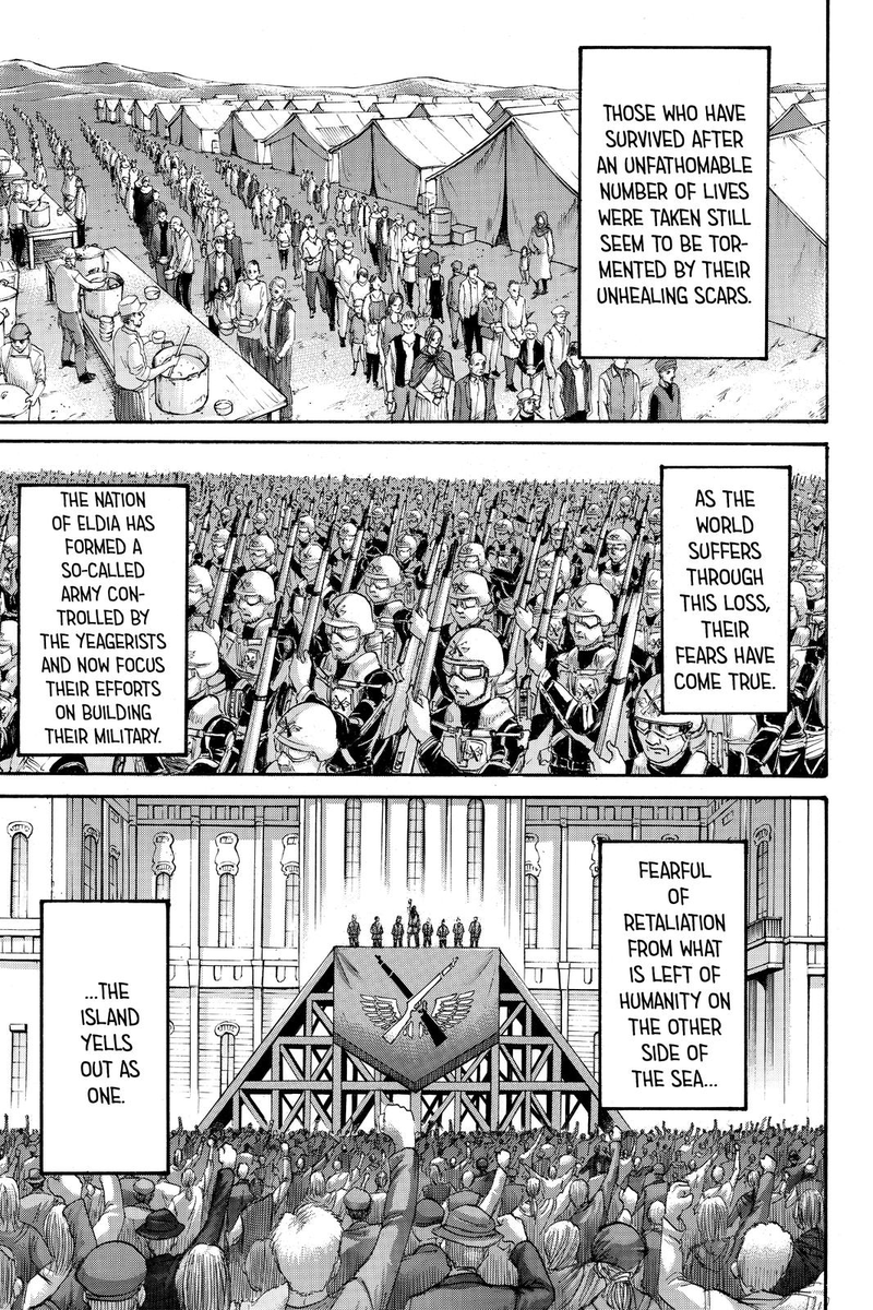 do you guys know how shit it wouldve been if eren committed fuckin genocide and things magically became peaceful??? implying that genocide was the solution??? no way man