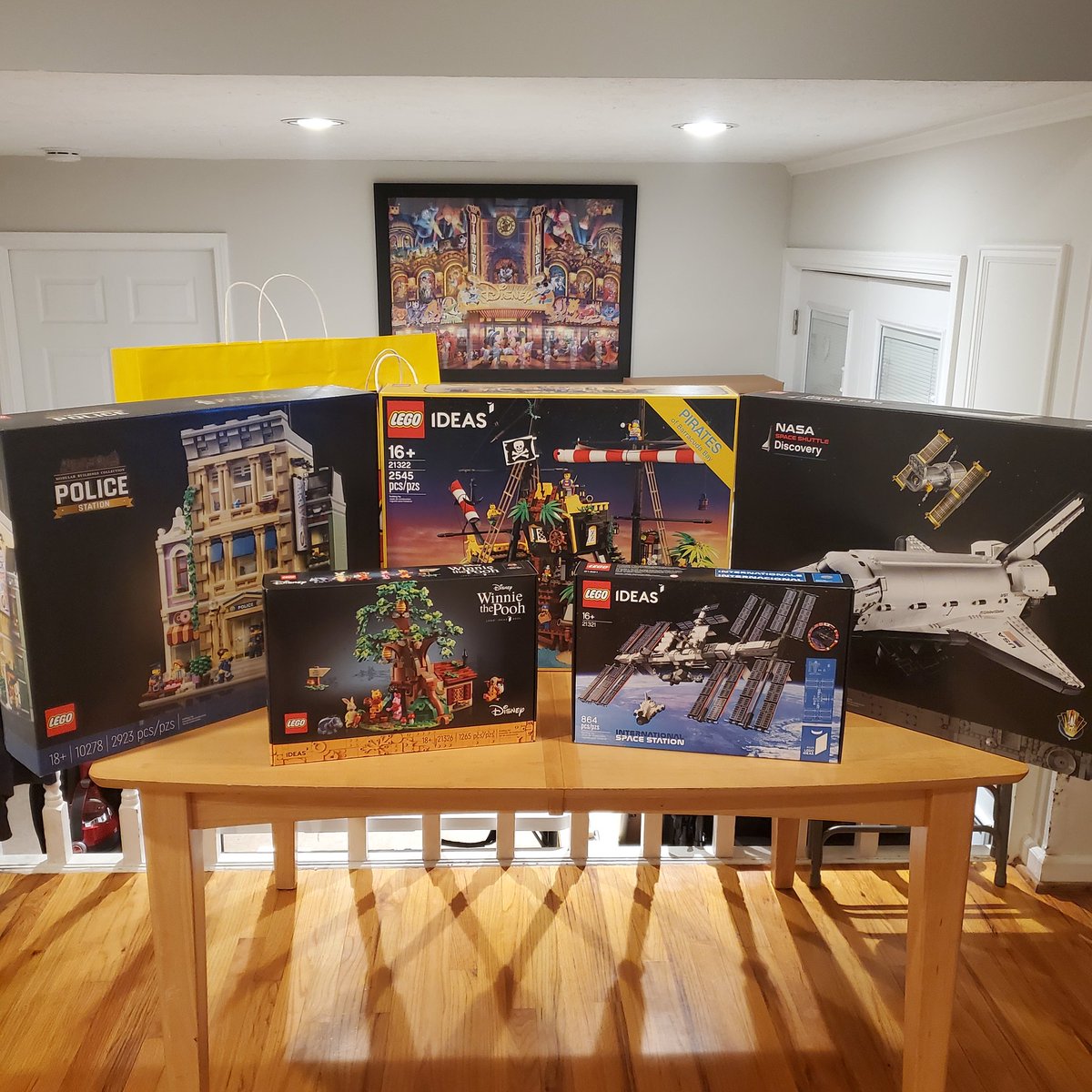 So the roommates and I decided to buy some lego sets to build this weekend and it's Wrestlemania weekend. I'm so looking forward to this lol #LegoParty