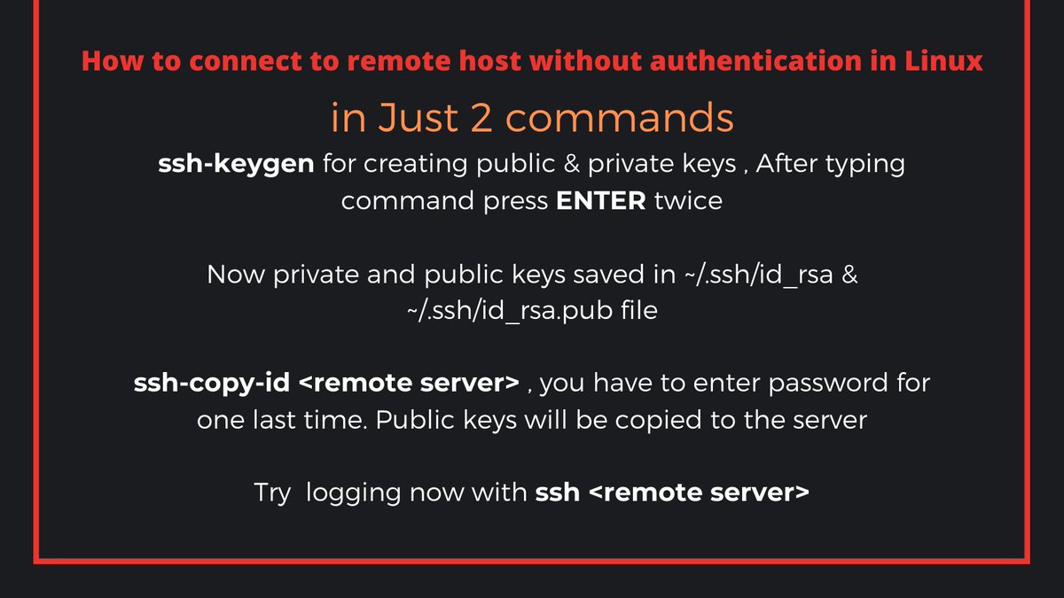 Hpk092's tweet image. Have you tried this ?
#Linux #linuxtutorials #tutorials #RedHat #learning #SSH15 #commands #letslearn #lpic1 #linux
