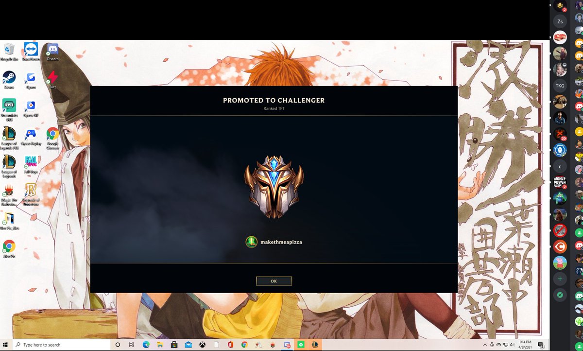 Picked up League recently and playing with friends has been great. Took a break from TFT grinding as set 5 comes out soon, but I played decay games for emotes and hit Challenger for the first time! Been really enjoying the game, def expect some set 5 streams in the near future 😈