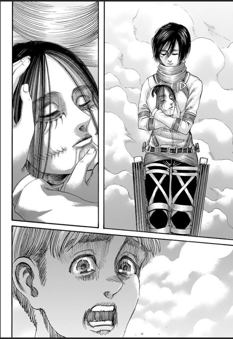 StrokeMySardine's tweet photo. Bro the ending of #aot139 is sad af man. Rest In Peace Eren you a real one homie. Best anime I’ve seen. And after 8 years it finally ended. We watched Eren grow up and die. #RIPEren https://t.co/ckuuWyLdyA