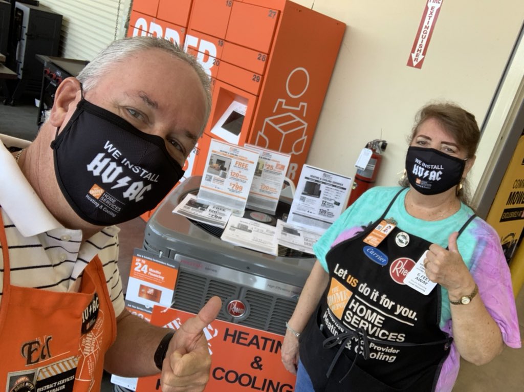 EdMary128's tweet image. Ready to replace that old AC unit?  April at the Okeechobee Home Depot has you covered!  #freezeout128 #1regionsfl #advancedairofsebring
