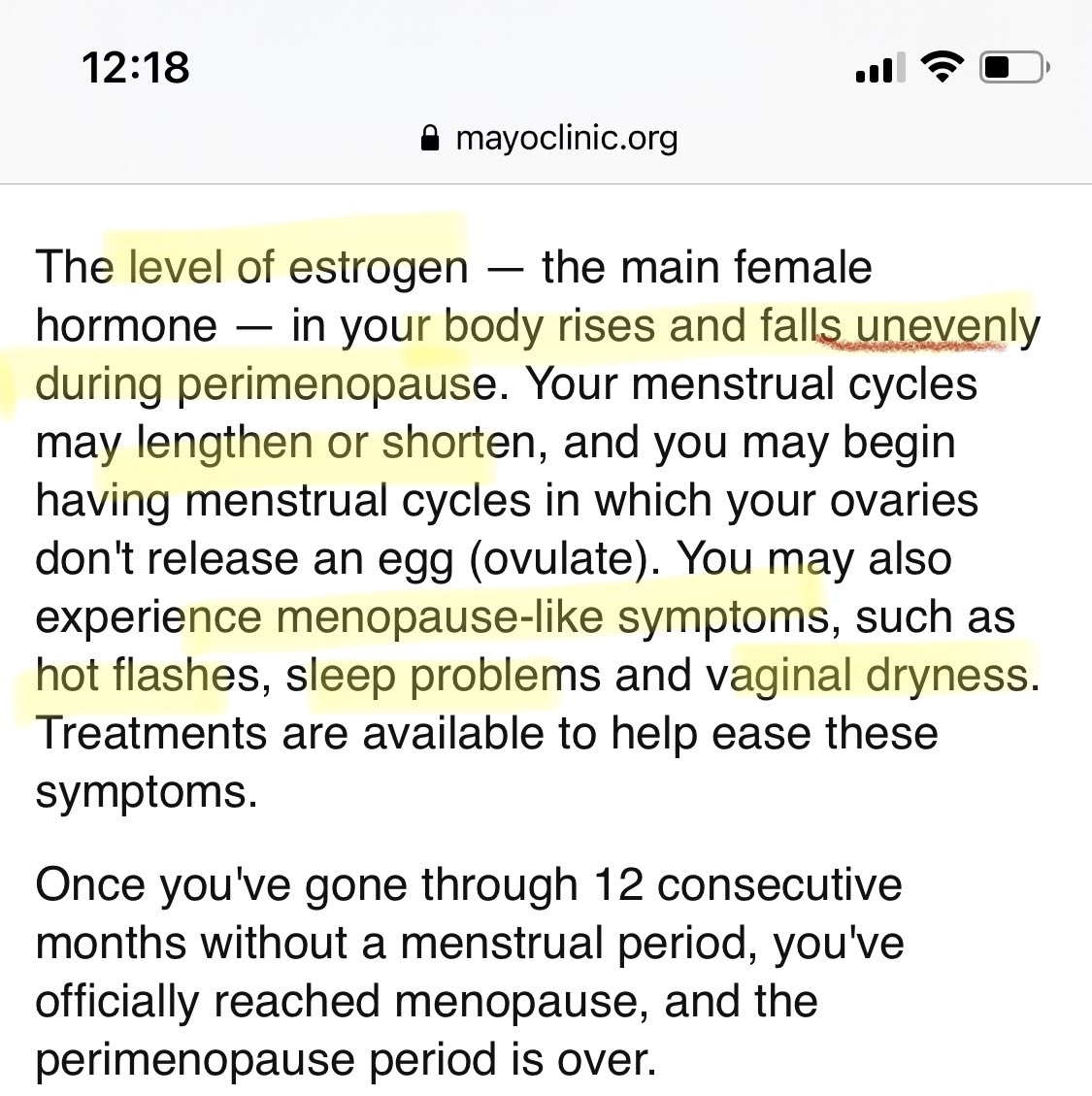 This is what perimenopause isThey literally are going to try to do an online SURVEY including THIS condition to “study” effect of one vaccine dose on... periods?I can’t evenI am happy to call Dr. Jill Biden doctor but some of you all with PhDs in non-clinical fields are 