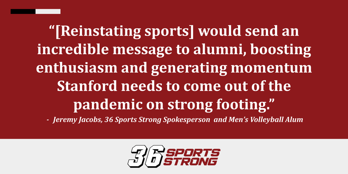 36SportsStrong's tweet photo. If you were a member of the Stanford Board of Trustees or a school official, would you want your legacy to be that you cut opportunities for students? 
https://t.co/Gxt8xtY1GU https://t.co/XpabNQOaek