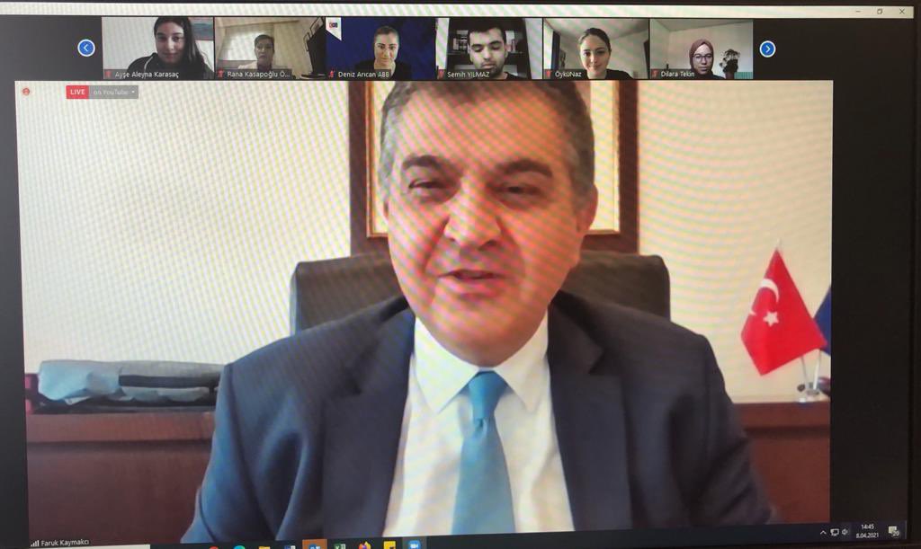 Today we discussed 🇹🇷-🇪🇺 relations &amp; EU opportunities for Turkish youth w/ <a href="/tauedutrde/">Türk-Alman Üniversitesi</a> <a href="/tau_uzem/">TAÜ-Uzem</a> 
Our youth will make great contribution to our country&amp;accession process and #ourcommonfuture via <a href="/EUErasmusPlus/">Erasmus+</a> <a href="/ulusalajans/">Türkiye Ulusal Ajansı 🇹🇷 Turkish NA</a> <a href="/jeanmonnetbursu/">JEAN MONNET BURSU</a> <a href="/collegeofeurope/">College of Europe</a>