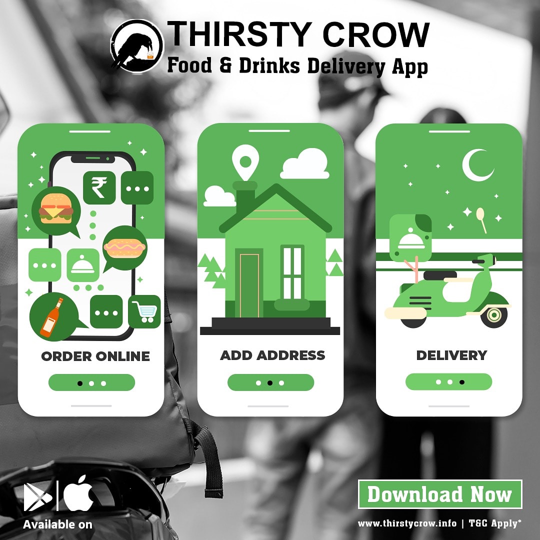 thirstycrowapp's tweet photo. WE ARE BACK To Make Your Hunger Disappear!
Download the THIRSTY CROW APP NOW and Order Your Favourite Food!
#homedelivery #staysafe #drinks #tcrocks #tclive #deliveringhappiness #youdrinkwedeliver #mumbai #partytime #Pune #Punecity #Khandala #Lonavala #Mountains #Thirstycrow https://t.co/Ca6zBxQ4iH