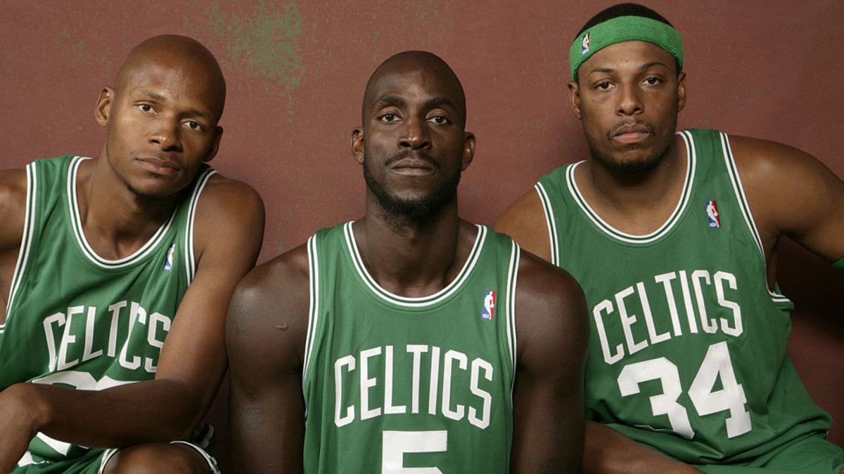 In 2008, KG was traded to the Boston Celtics to form a big 3 with Paul Pierce and Ray Allen, In this role he was able to prove he could also be an all time ceiling raiser as he won DPOY and an NBA Championship his first year there.