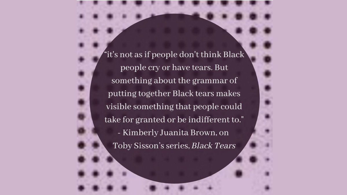 CareSyllabus's tweet photo. In a roundtable on Black elegiac form, @dellmhamilton, Amanda R. Wallace &amp; Toby Sisson join guest-curator @kjuanitabrown to discuss how grief &amp; mourning have served as touch points for their art. Read the conversation, in“Black Elegies in Sight &amp; Sound” https://t.co/D2Zs3jX7K1 https://t.co/56rZcdUDyy